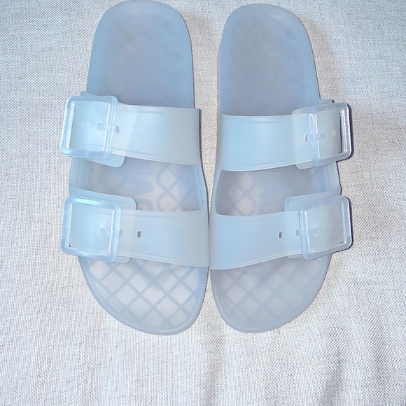 MEN'S BALENCIAGA MALLORCA SANDAL IN WHITE/CLEAR - Picture 1 of 8